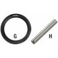 HAZET - O-Ring und Verbindungsstift 1100S-G2260, Vierkant massiv 25mm (1")