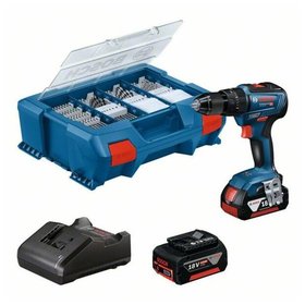 Bosch - Akku-Schlagbohrschrauber GSB 18V-55, 2 Akku, Ladeg., 82-tlg. Zubh.-Set, L-Case (06019H530A)