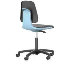 bimos - Stuhl Labsit 2 blau Integral-Schaum, Rollen