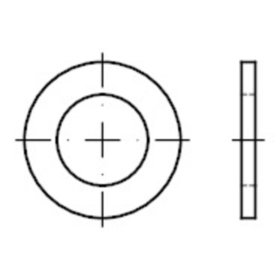 Flache Scheiben, kleine Reihe Pkl. A, ISO 7092 Edelstahl A2 200HV 13mm