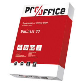 Pro/office - Papier Business 80, A4, 80g/m², weiß, Pck=500Bl, für Inkjet, Laser, K