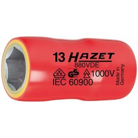 HAZET - VDE-Steckschlüssel-Einsatz 880VDE-13, 3/8", für Sechskant SW 13mm