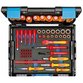 GEDORE - VDE-Werkzeugkoffer HYBRID 53-teilig, für Elektriker, VDE-isoliert, 1100-1094