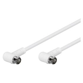 goobay® - Koaxialkabel 1,5m F-Quick Winkelstecker ws 75Ohm 2f.gesch