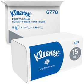 Kleenex® - Handtuch ULTRA, 6778, Interfold, Medium, 31,5 x 21,5 cm, weiß