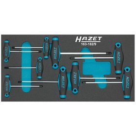 HAZET - Schraubendreher-Satz mit T-Griff 163-182/9 für TORX® T6 - T30