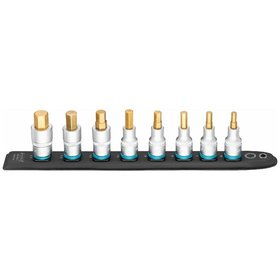 HAZET - SmartRail, Flexible Kunststoff-Steckleiste 986-SR/8, Vierkant 12,5mm (1/2"), Innen Sechskant Profil, 6, 7, 8, 9, 10, 12, 14, 17, 8-teilig