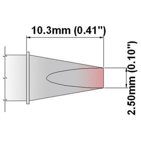 THERMALTRONICS® - Lötspitze Serie K, Meißelform, 2.50mm