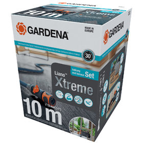 GARDENA - Textilschlauch Liano™ Xtreme 1/2", 10 m Set + Indoor-Adapter