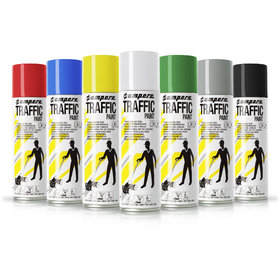 a.m.p.e.r.e® - Bodenmarkierspray Traffic Paint 500ml weiß