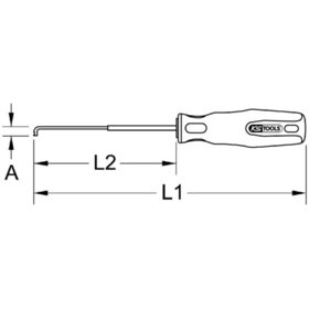 KSTOOLS® - Türgriff-Lösewerkzeug, Golf 6 + Tiguan, 260mm