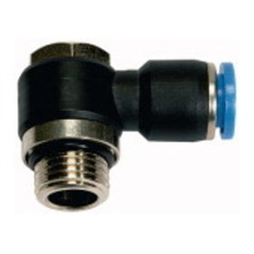 RIEGLER® - Steck-L-Einschraubverschraubung dreh KS/MS BlaueSerie M5 Schlauch 6mm SW 8mm