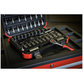 GEDORE red® - Steckschlüsselsatz, 59-teilig, Umschaltknarre, Steckschlüssel und Bitsatz, 3/8"