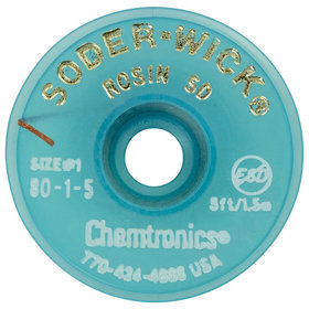 ITW Chemtronics - Soder-Wick-Rosin Entlötlitze, 0,8 mm, 1,5 m
