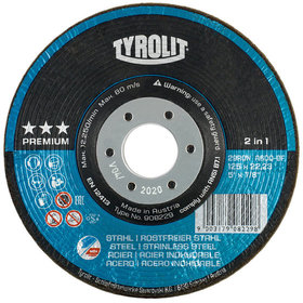 TYROLIT - RONDELLER® ø115 x 22,23mm A60Q PREMIUM Stahl/Edelstahl