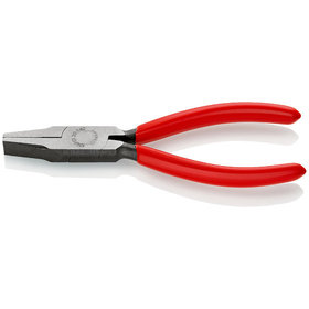 KNIPEX® - Flachzange schwarz atramentiert, mit Kunststoff überzogen 140 mm 2001140