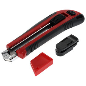 GEDORE red® - Cuttermesser 5 Ersatzklingen, 25mm breit, Abbrechklingen, Gürtelclip, R93200025