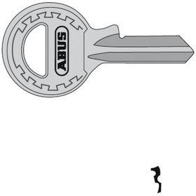 ABUS - Schlüsselrohling, 45/25, rund, Messing neusilber
