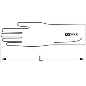 KSTOOLS® - Elektriker-Schutzhandschuh mit Schutzisolierung, Größe 9, rot