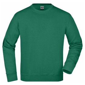 James & Nicholson - Workwear Sweatshirt JN840, dunkelgrün, Größe XS