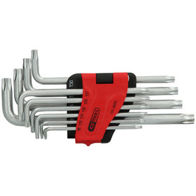 KSTOOLS® - Torx-Winkelstiftschlüssel-Satz mit Bohrung, lang, 10-teilig, TB8-TB50