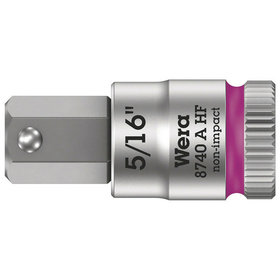 Wera® - 8740 A HF Zyklop Bitnuss 1/4", Haltefunktion für Innensechskant, 5/16" x 28mm