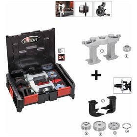 VIGOR® - Universal Werkzeug-Satz Kompakt-Radlager Demontage und Montage V4680, 15-teilig