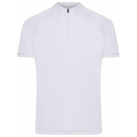 James & Nicholson - Herren Bike-Shirt Kurzarm JN512, weiß, Größe 3XL