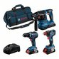 Bosch - Combo Kit 3-tlg. 18V: GSR 18V-55/GDX 18V-200/GBH 18V-22, 3 x Akku, Schnellladeg. (0615A5003B)