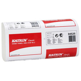 KATRIN® - Falthandtücher One Stop M, 2-lagig, saugstark, weiß