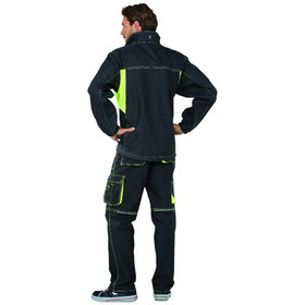 Planam - Wetter- und Kälteschutz-Softshelljacke Basalt Neon 6290 anthrazit/gelb, Größe S