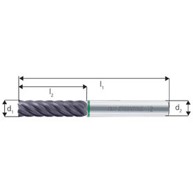 maykestag - VHM-Schaftfräser WN E.L.VHM 4mm TiAlN Z 6