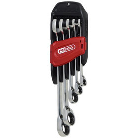 KSTOOLS® - GEARplus® RINGSTOP-Ratschenringmaulschlüssel-Satz, abgewinkelt, 5-teilig