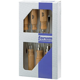 forum® - Schraubendreher-Satz Holz 5-teilig Schlitz 3,5-9mm