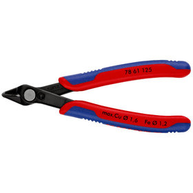 KNIPEX® - Electronic Super Knips® brüniert, mit Mehrkomponenten-Hüllen 125 mm 7861125