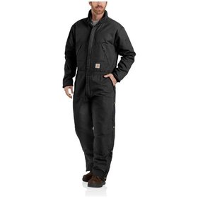 carhartt® - Herren Overall WASHED DUCK INSULATED COVERALL, schwarz, Größe 3XL