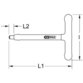 KSTOOLS® - 1/2" T-Griff-Aufsteckschlüssel mit Schutzisolierung und Schraubenarretierung, 200mm