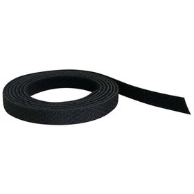 BIS - Klettband IKS-2000 12mm, 25 m, schwarz, Rolle