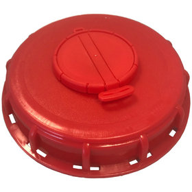 MCC Millennium - IBC Innengewinde-Kappe mit Entlüftungsventil in Polypropylen rot, DN 150mm