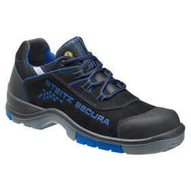 Steitz Secura - Sicherheitshalbschuh ESD CK 3 PERBUNAN SF, S3 SRC CI, schwarz/blau, NB, Größe 36