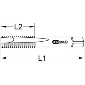 KSTOOLS® - HSS CO Handgewindebohrer-Satz M, M3,5x0,6, 3-teilig