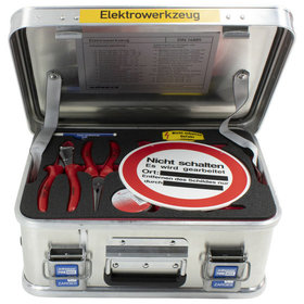 Dönges - Alubox mit Elektrowerkzeug DIN 14885, mit Schaumeinlage, 400 x 300 x 150mm