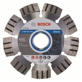Bosch - Diamanttrennscheibe Best for Stone, 115 x 22,23 x 2,2 x 12mm (2608602641)