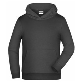 James & Nicholson - Kinder Basic Kapuzensweatshirt JN796K, dunkelgrau, Größe XXL