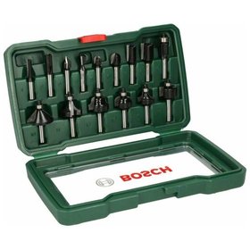 Bosch - Hartmetall-Fräser-Set xPromo, 15-teilig, Schaft-ø8mm