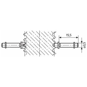 Mahr - Einsatz für Gewindemessschraube Kimme P1,25-2,0mm