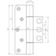 SIMONSWERK - Objektband VARIANT VX 7729/160,Ø22,5 matt vernickelt/F2