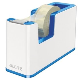 LEITZ® - Tischabroller WOW 53641036 bis 19mm x 3PS weiß/bl +Klebeband