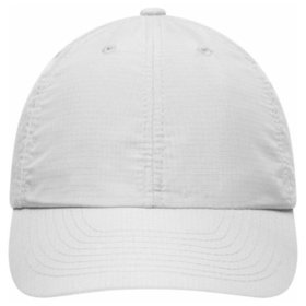 James & Nicholson - 6 Panel Coolmax® Cap MB610, weiß, Einheitsgröße