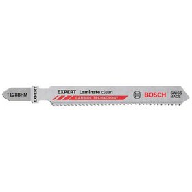 Bosch - EXPERT ‘Laminate Clean’ T128 BHM Stichsägeblatt, 3 Stück. Für Stichsägen (2608900542)
